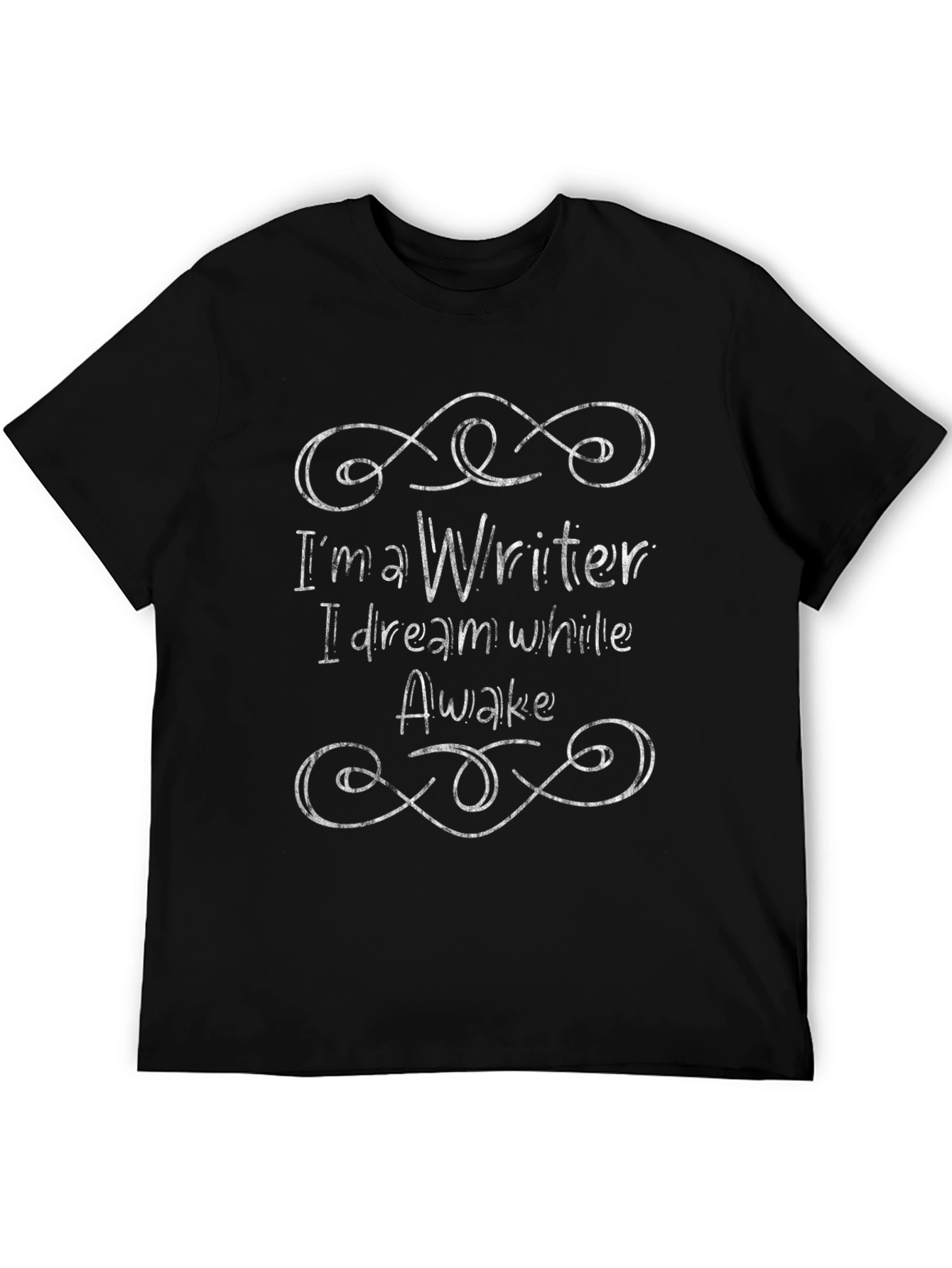 Writer Dreamer T-Shirt - Black Graphic Tee