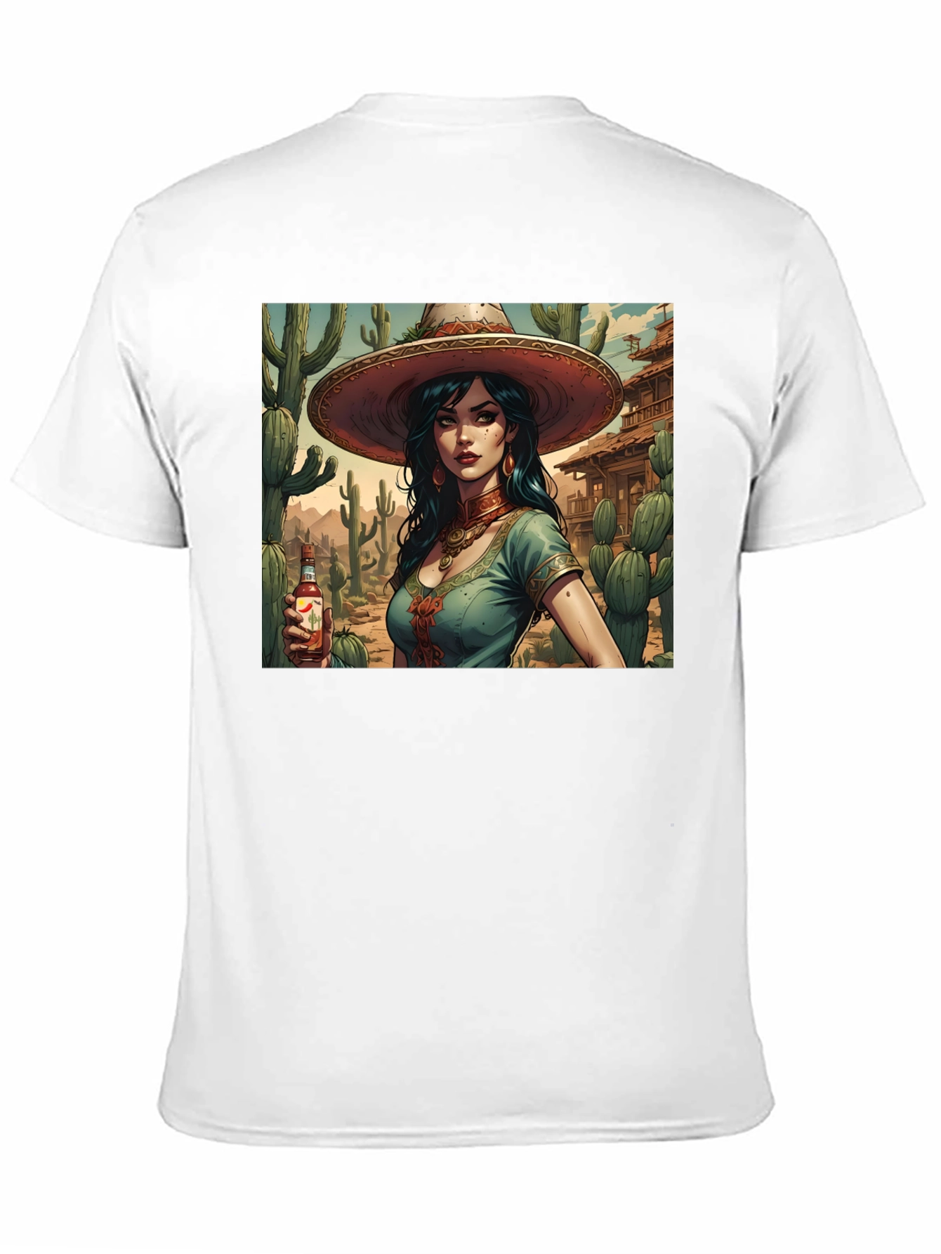 Latina Desert Queen Graphic Tee - Black