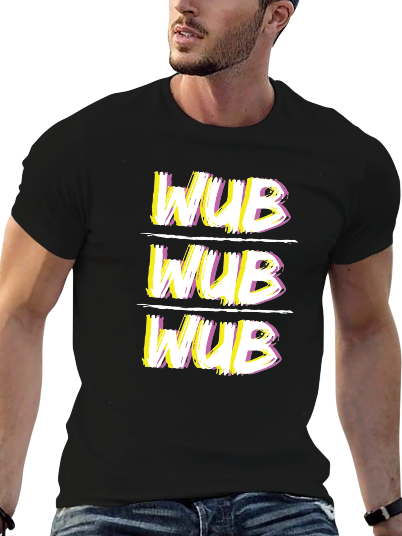 WUB Graphic Tee - Black Short Sleeve T-Shirt