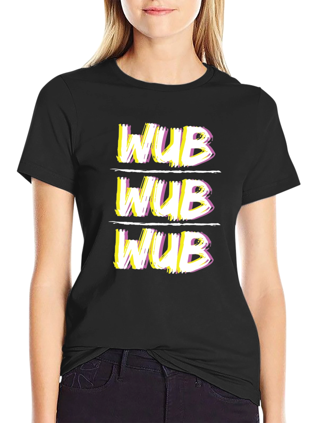 WUB Graphic Tee - Black Short Sleeve T-Shirt