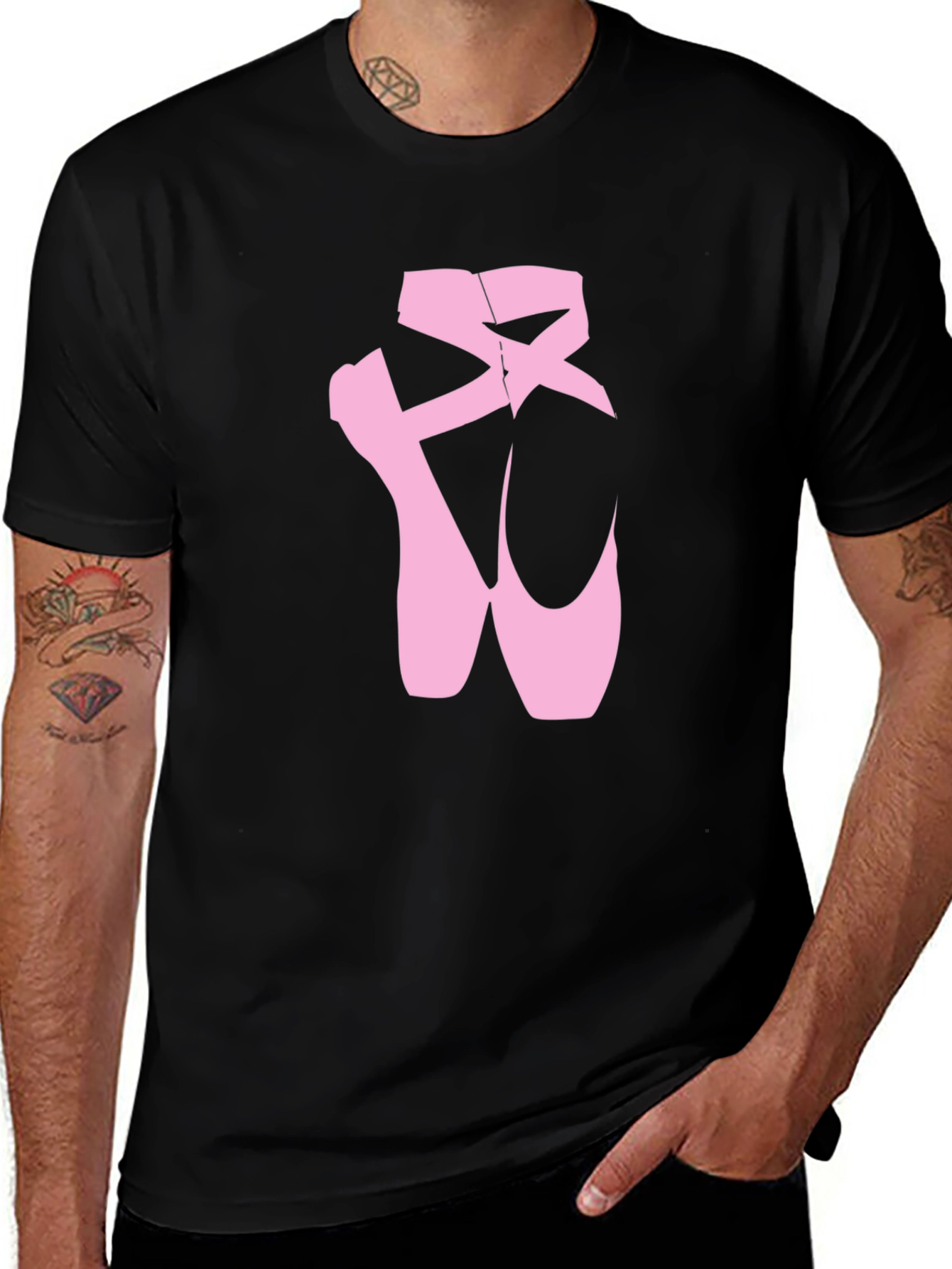 Ballet Shoes Graphic Tee - Black T-Shirt