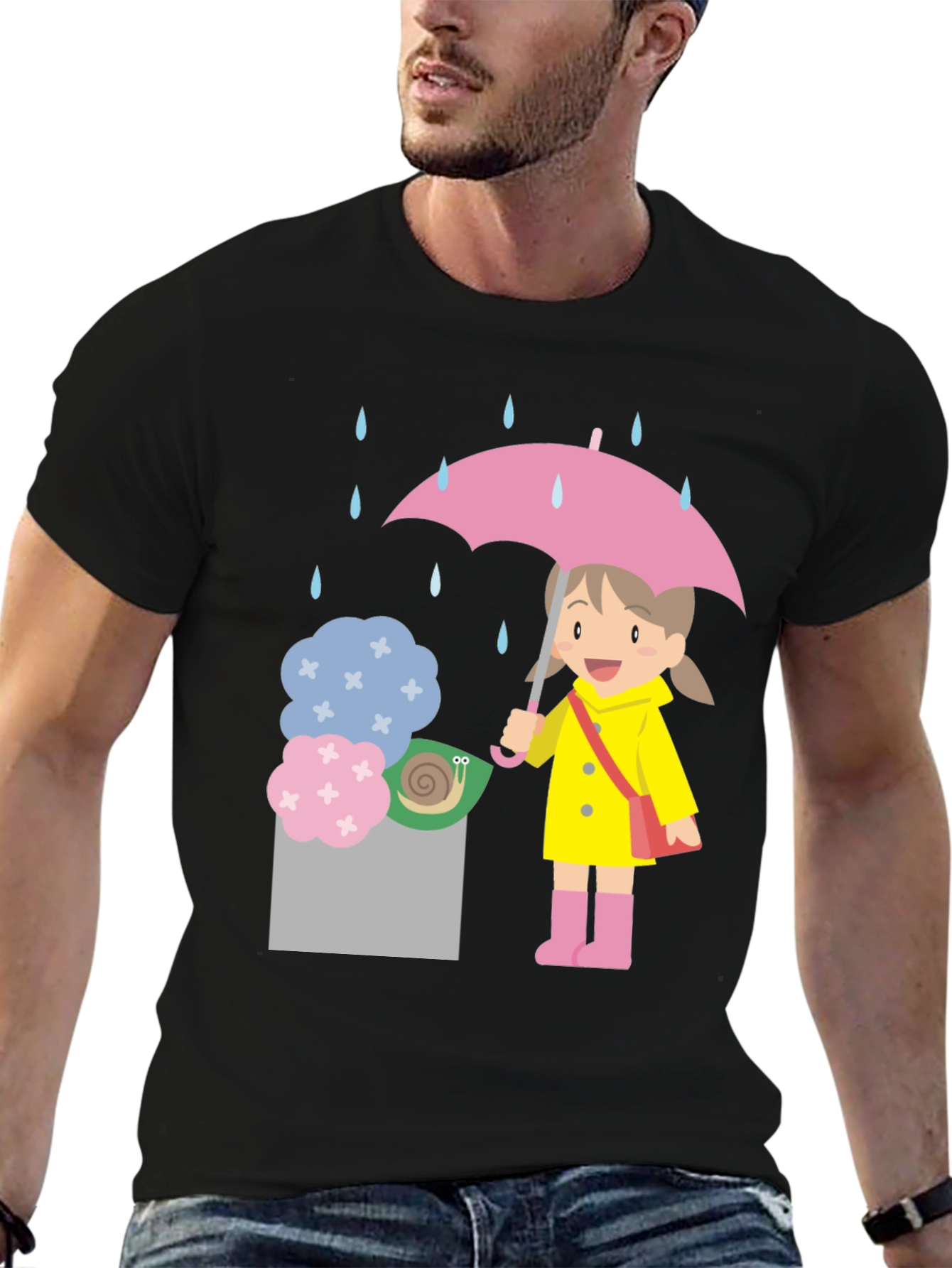 Rainy Day Cartoon T-Shirt