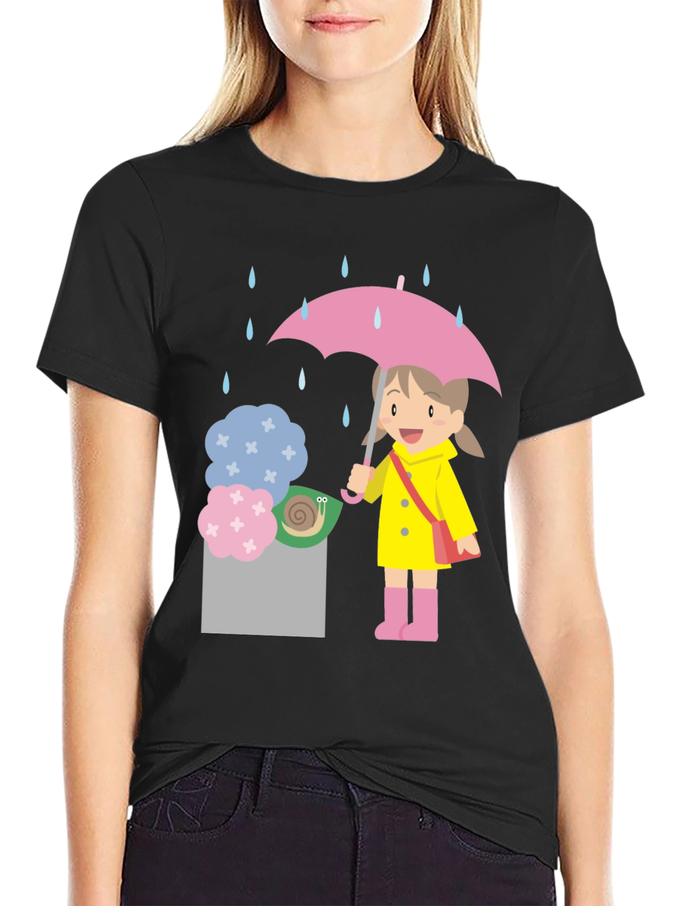 Rainy Day Cartoon T-Shirt