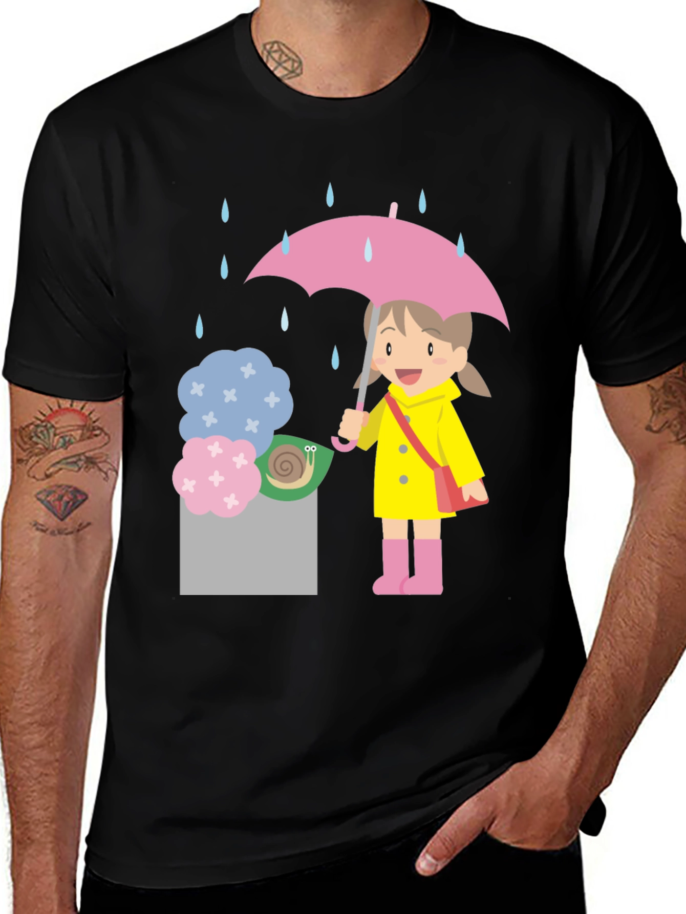 Rainy Day Cartoon T-Shirt