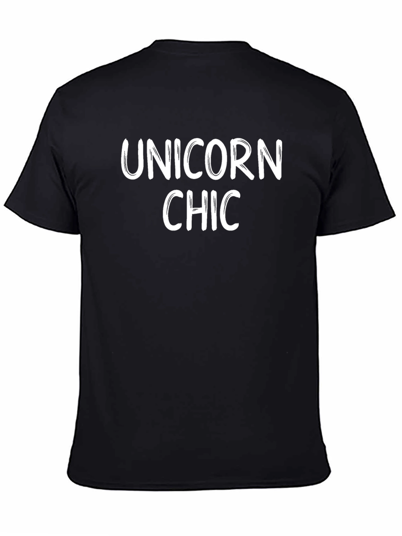 Unicorn Chic Black Graphic Tee