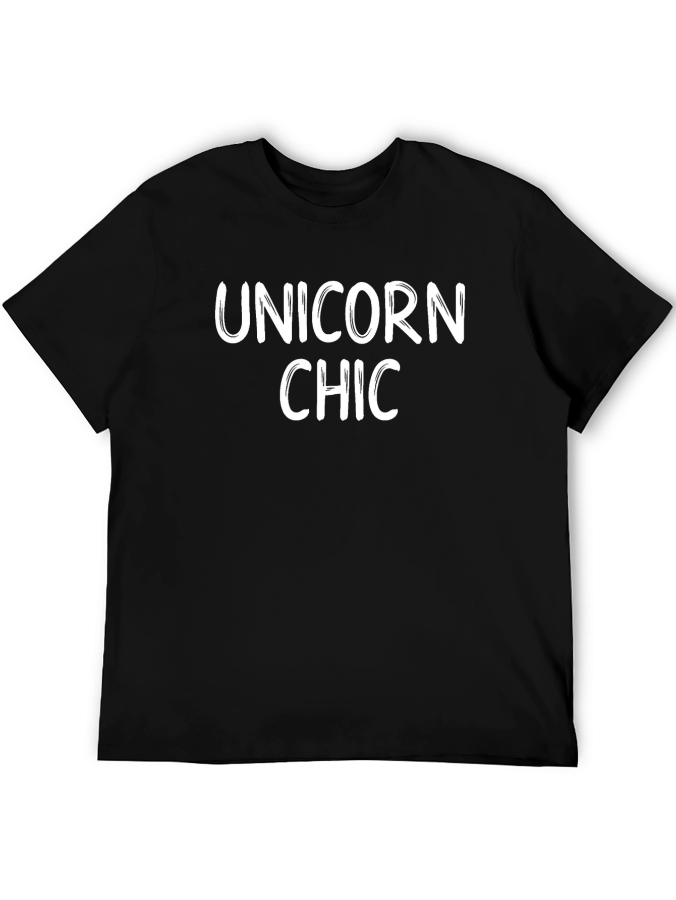 Unicorn Chic Black Graphic Tee