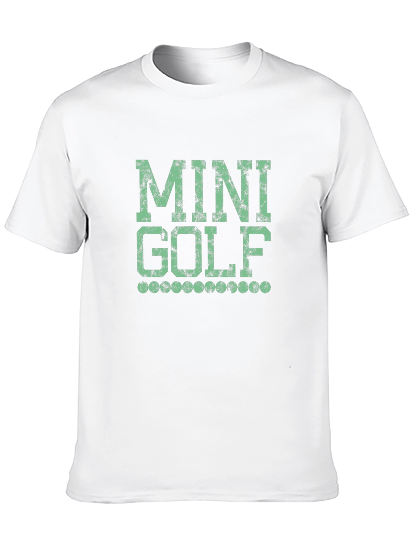 Mini Golf Graphic Tee - Black Cotton Shirt