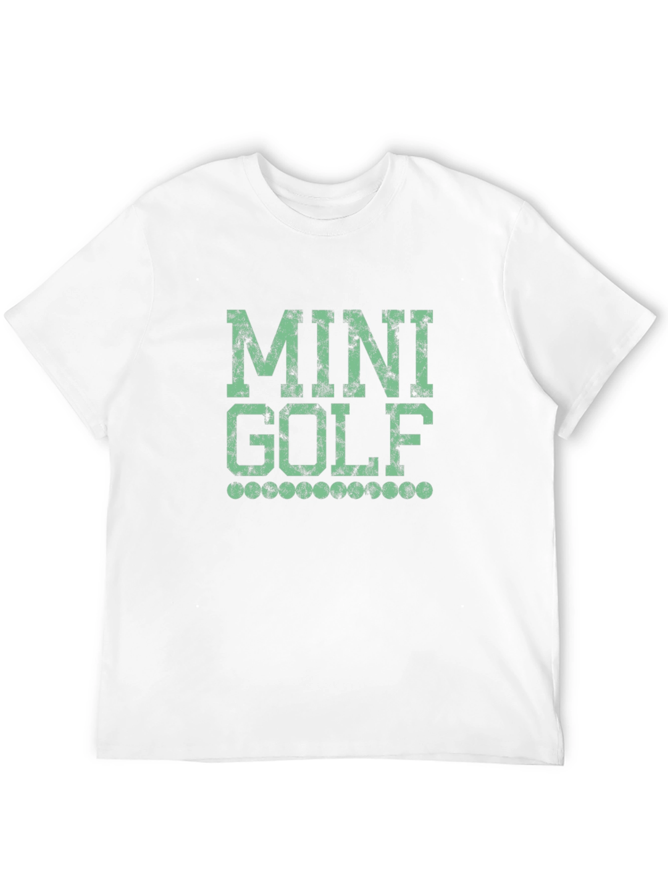 Mini Golf Graphic Tee - Black Cotton Shirt