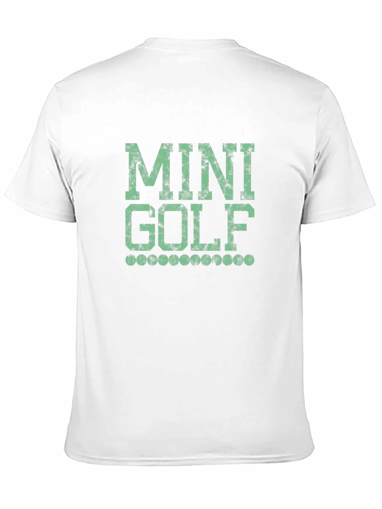 Mini Golf Graphic Tee - Black Cotton Shirt