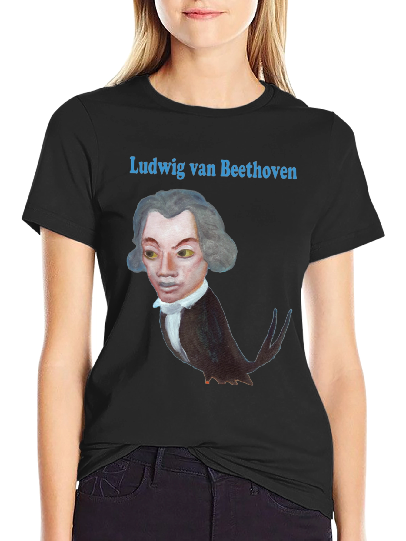 Beethoven Bird T-Shirt - Black