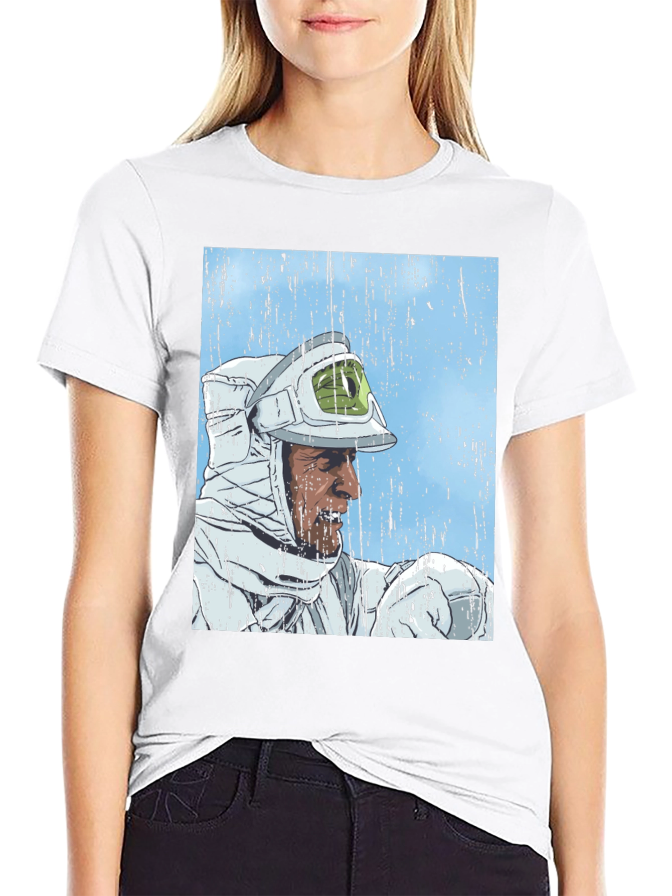 Retro Sci-Fi Astronaut Graphic T-Shirt
