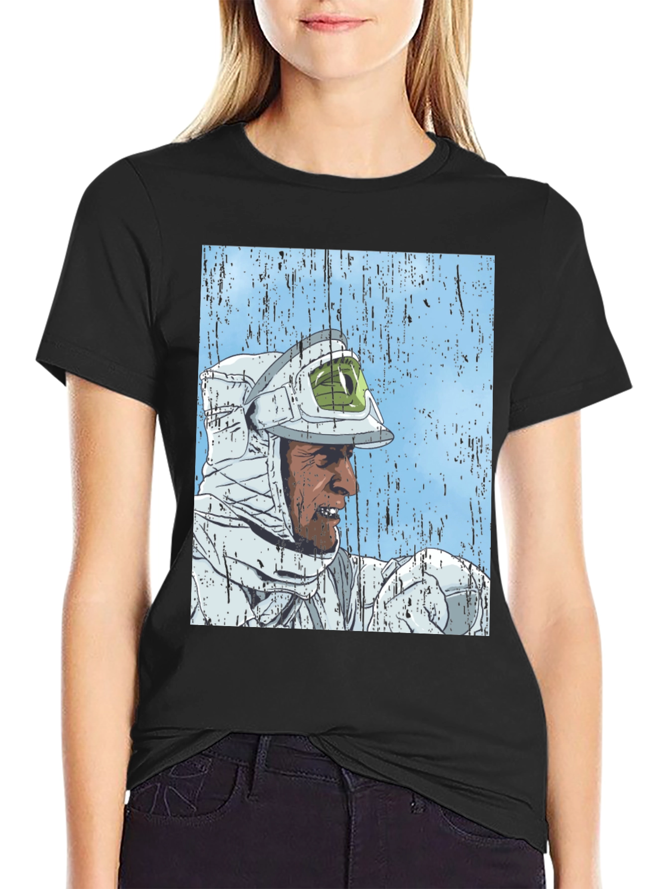 Retro Sci-Fi Astronaut Graphic T-Shirt