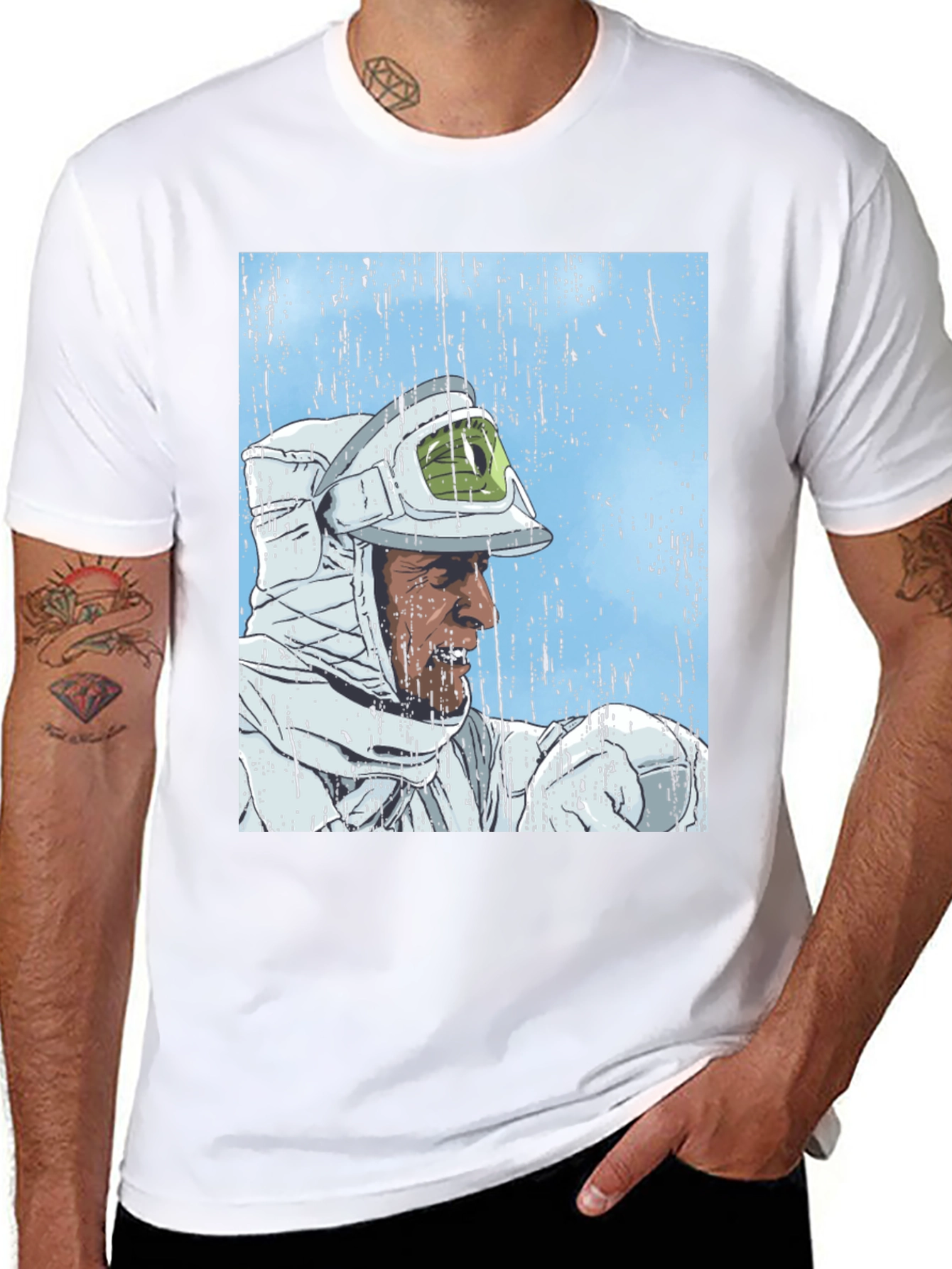 Retro Sci-Fi Astronaut Graphic T-Shirt