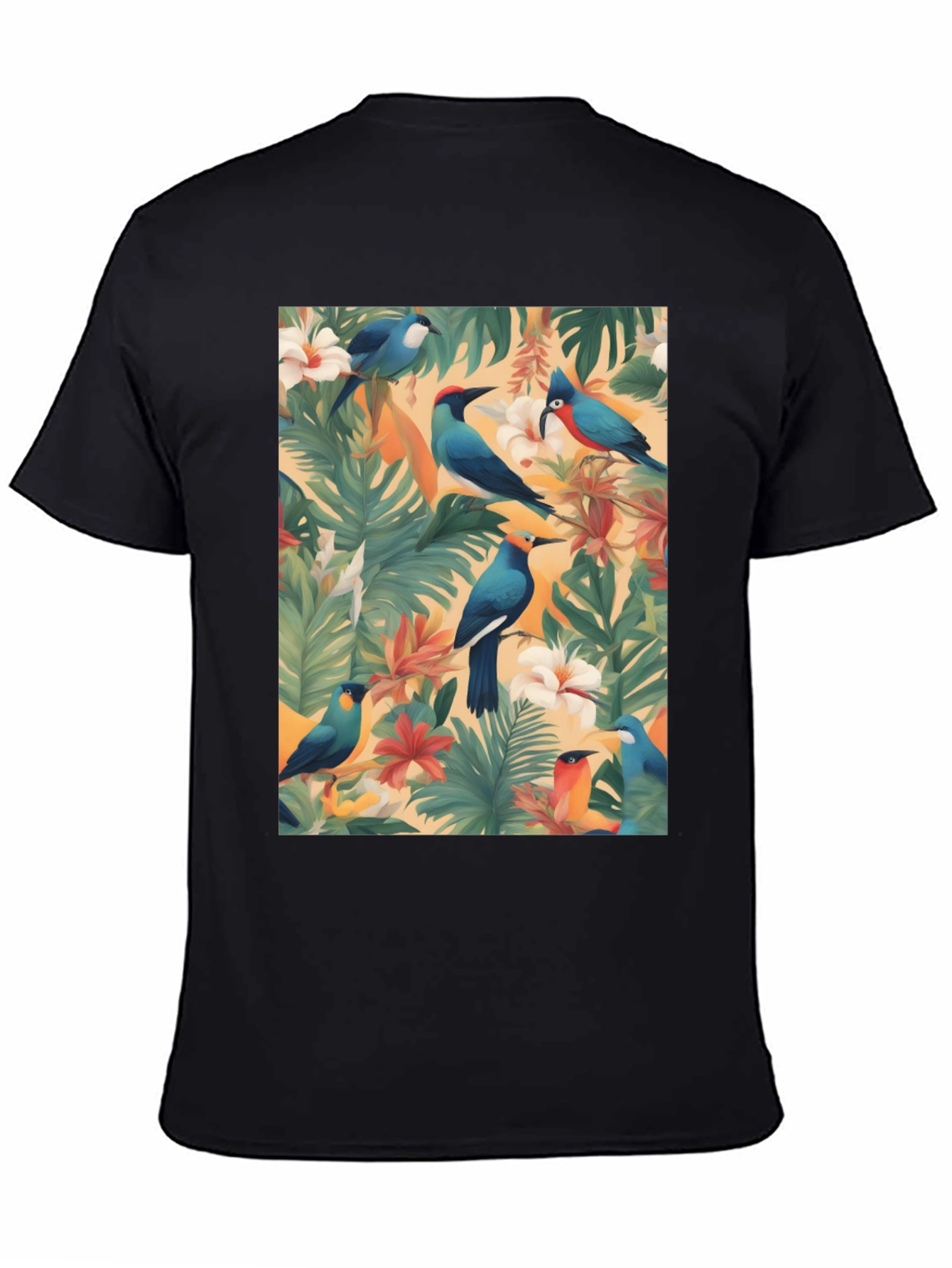 Tropical Birds Graphic T-Shirt