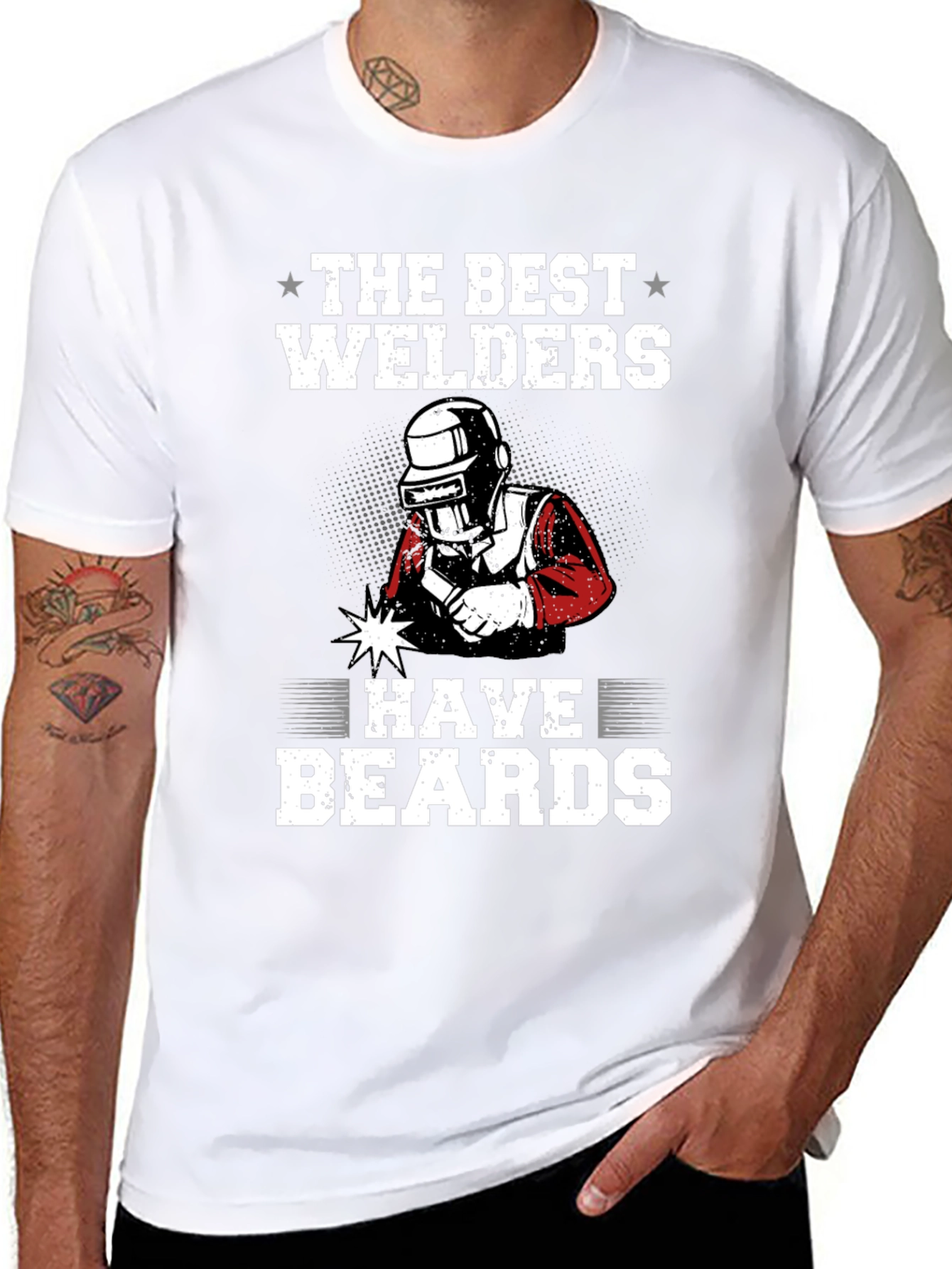 Welder Beard T-Shirt - Black