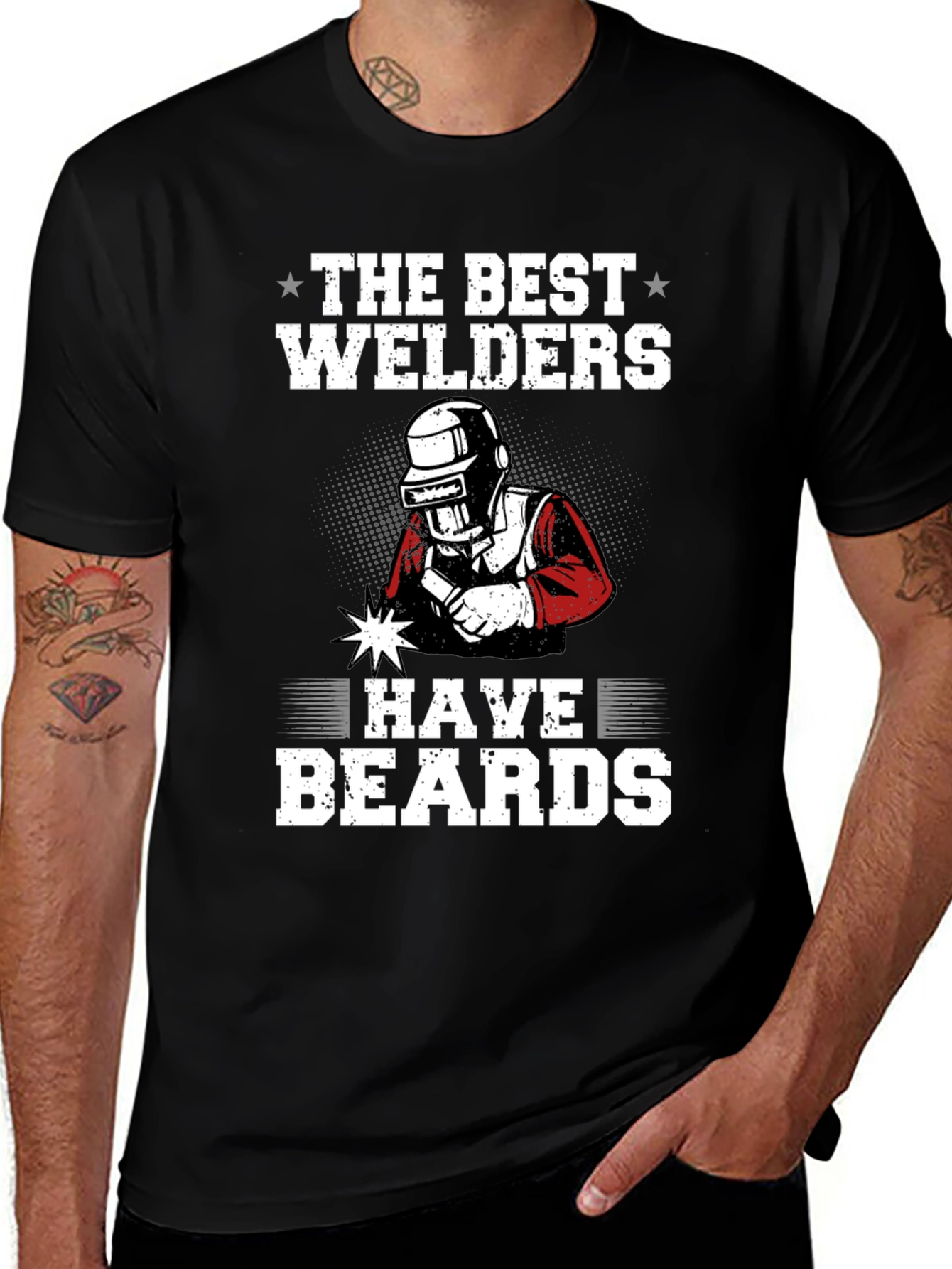 Welder Beard T-Shirt - Black