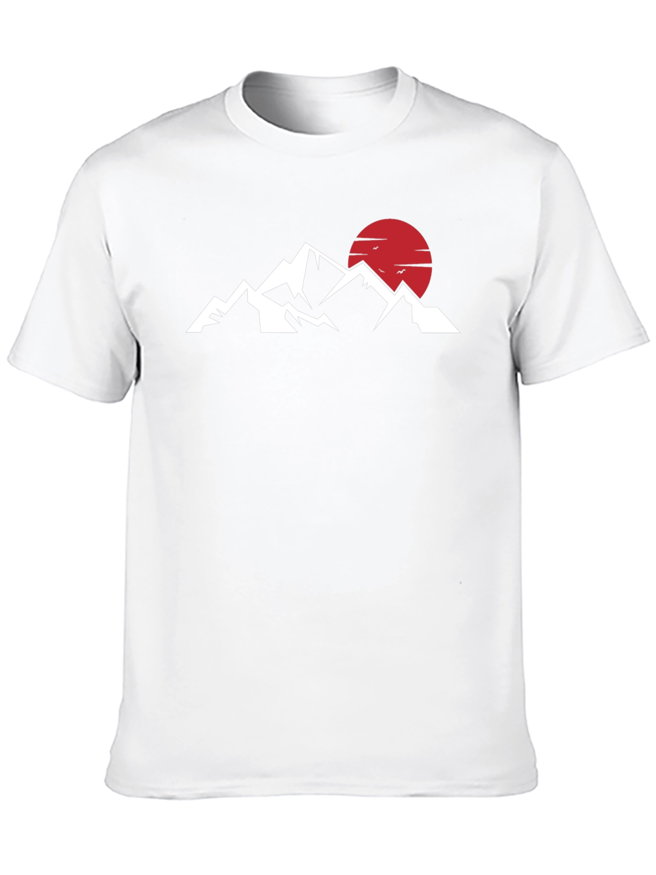 Mountains & Sun Graphic Tee - Black