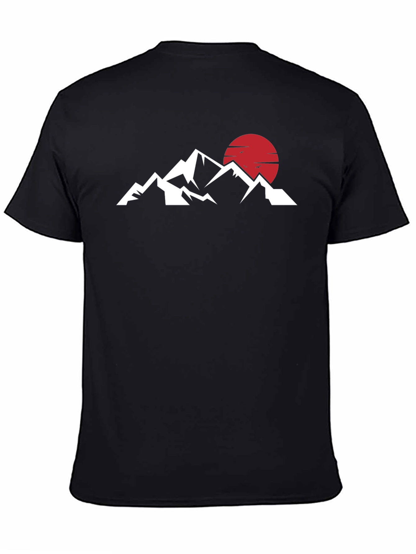 Mountains & Sun Graphic Tee - Black