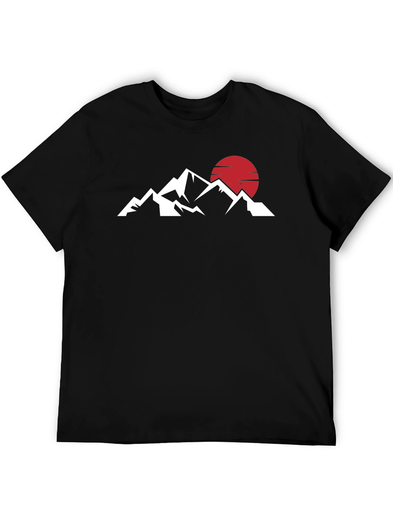 Mountains & Sun Graphic Tee - Black