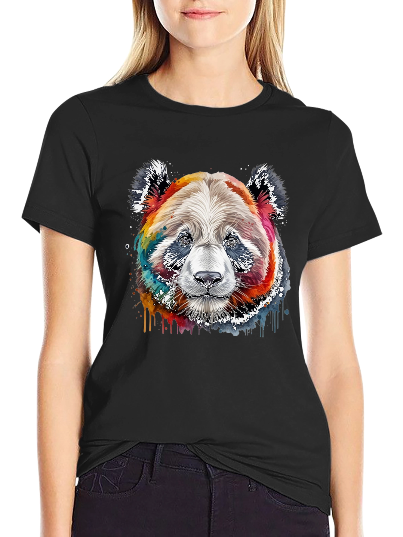Watercolor Panda Bear T-Shirt