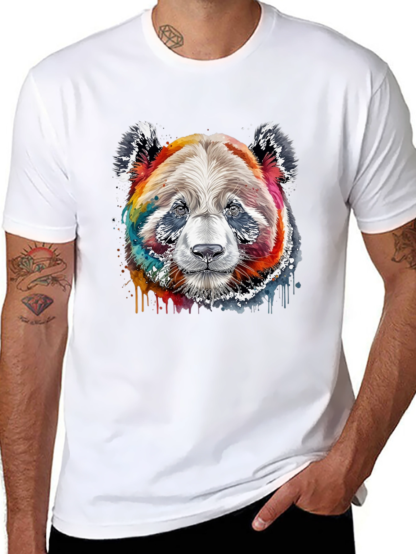 Watercolor Panda Bear T-Shirt