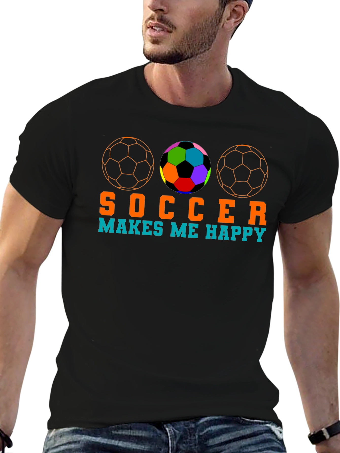 Soccer Makes Me Happy T-Shirt