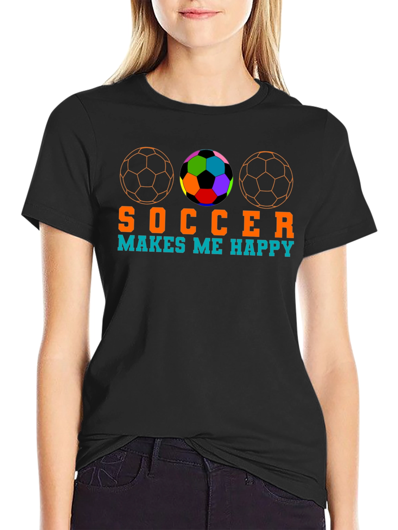 Soccer Makes Me Happy T-Shirt