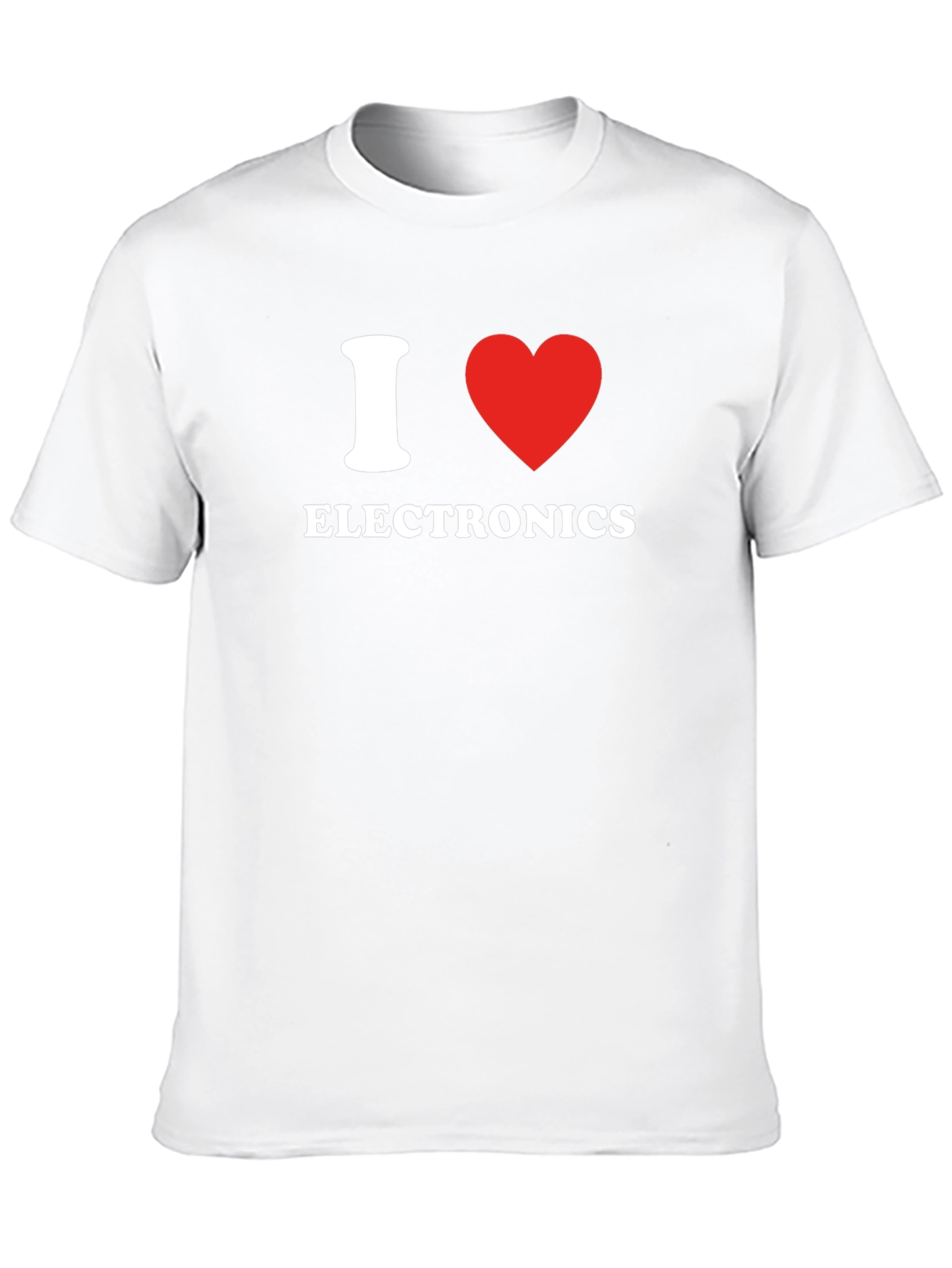 I Love Electronics Black T-Shirt