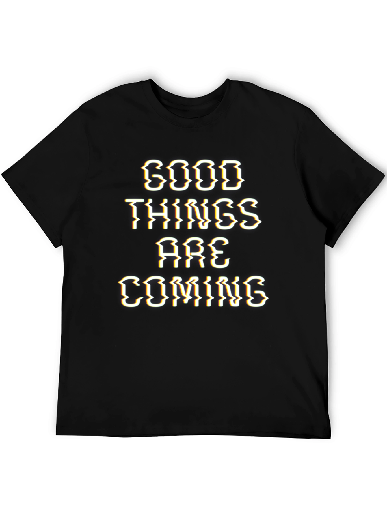 Good Things are Coming Graphic Tee - Black