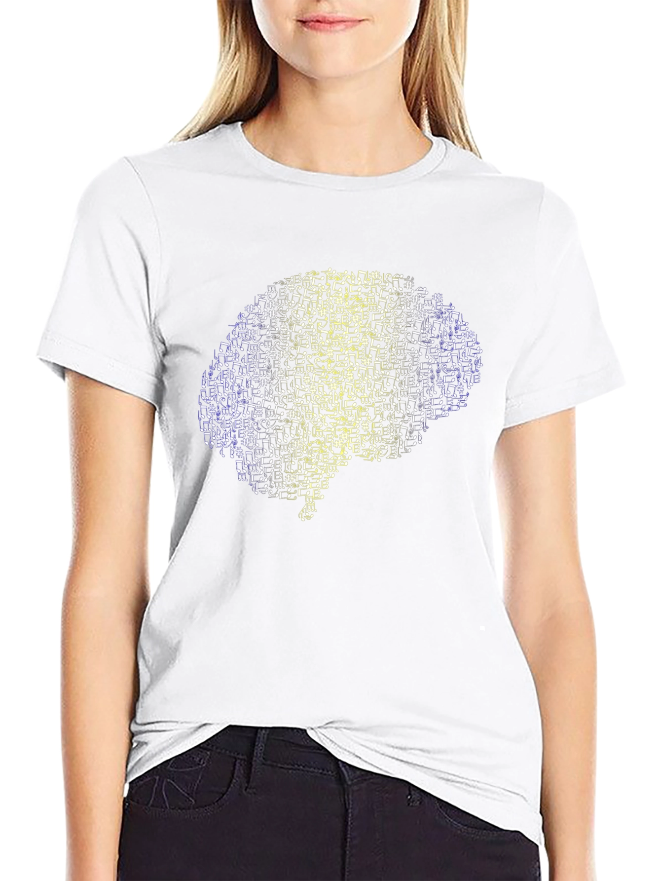 Brain Music Note T-Shirt - Express Your Creative Mind