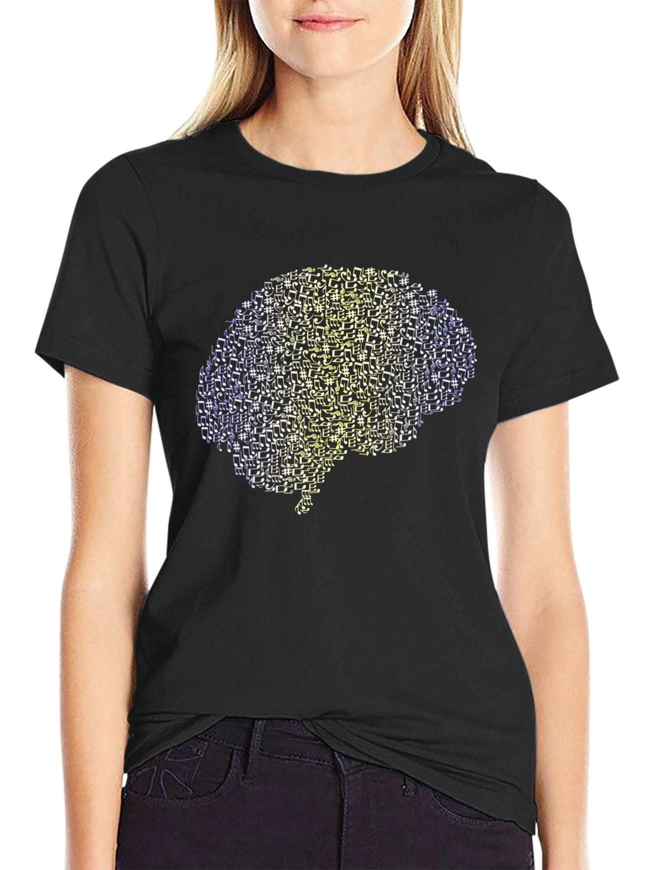 Brain Music Note T-Shirt - Express Your Creative Mind
