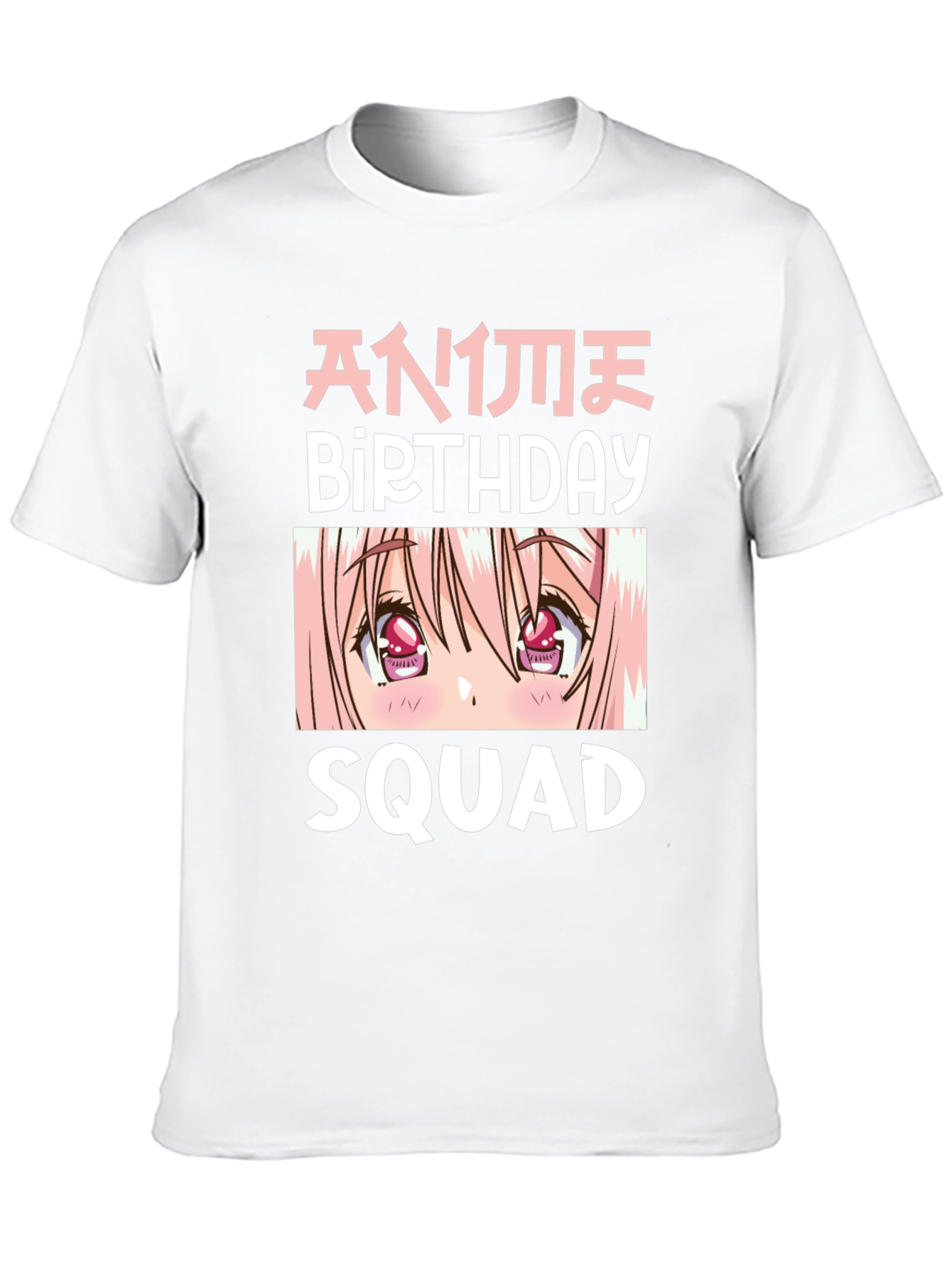 Anime Birthday Squad Graphic T-Shirt