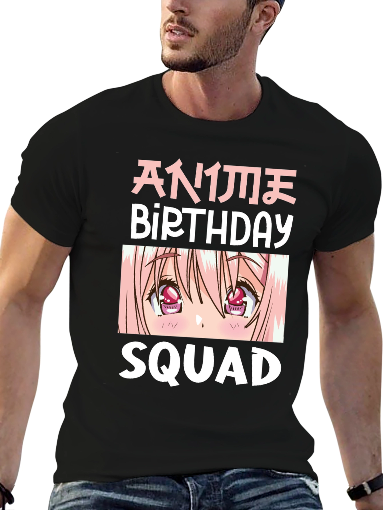 Anime Birthday Squad Graphic T-Shirt