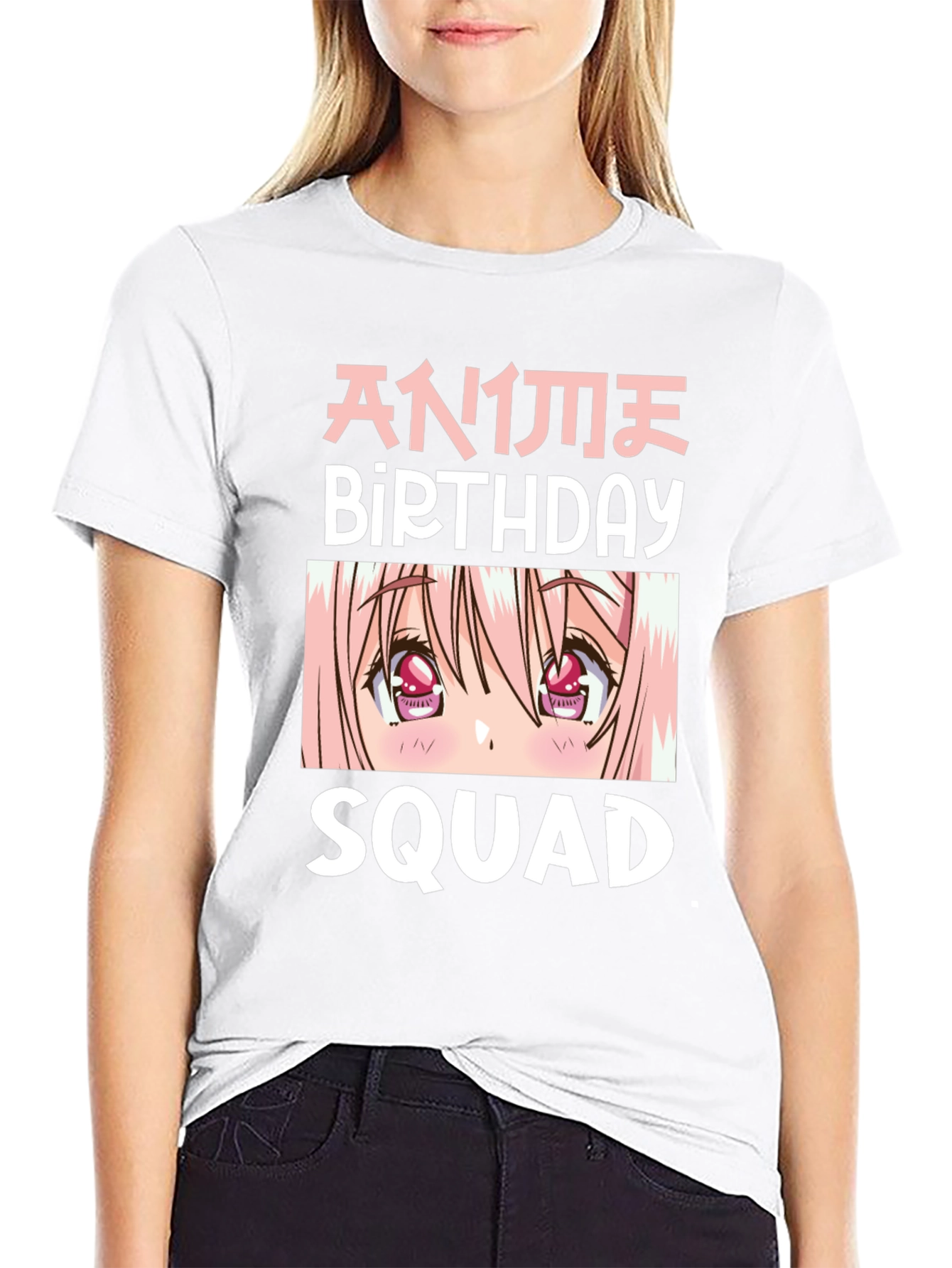 Anime Birthday Squad Graphic T-Shirt