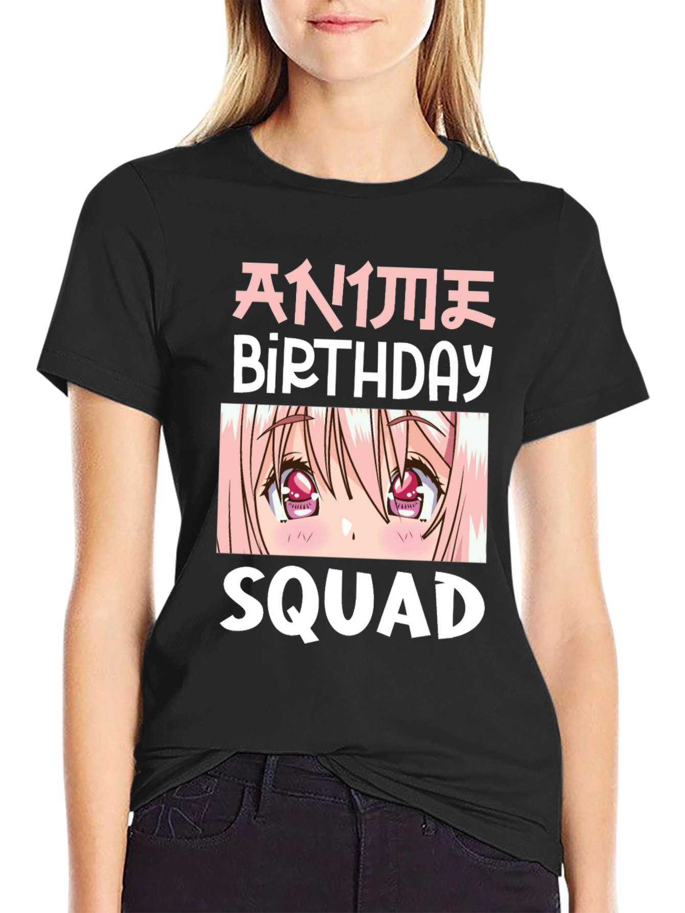 Anime Birthday Squad Graphic T-Shirt