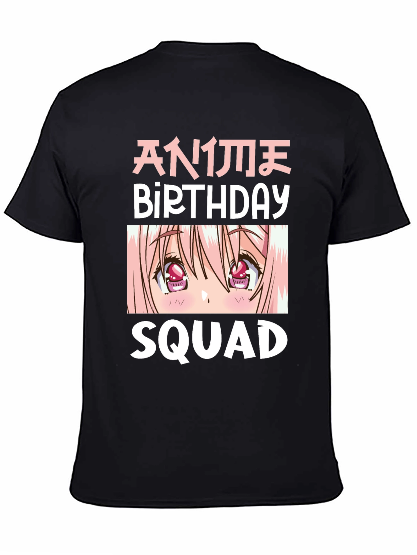 Anime Birthday Squad Graphic T-Shirt