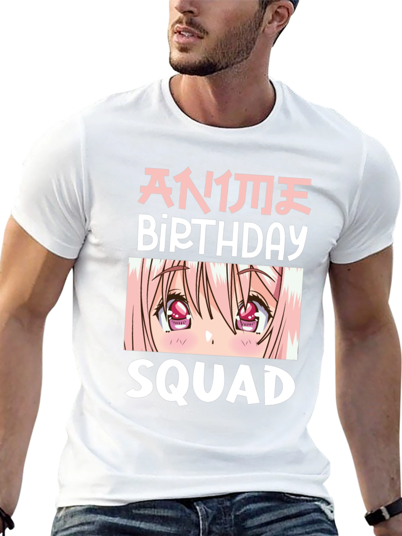 Anime Birthday Squad Graphic T-Shirt