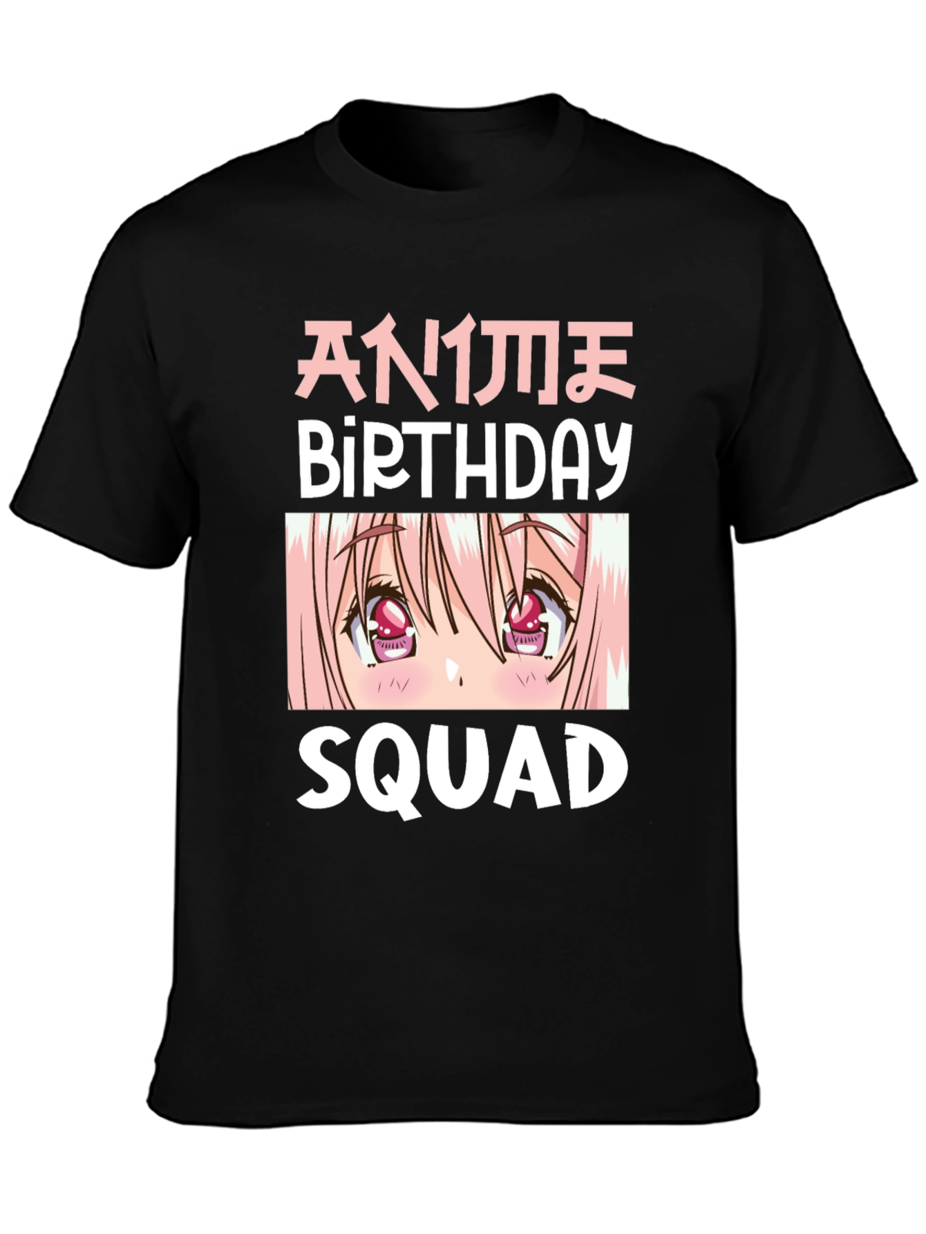 Anime Birthday Squad Graphic T-Shirt