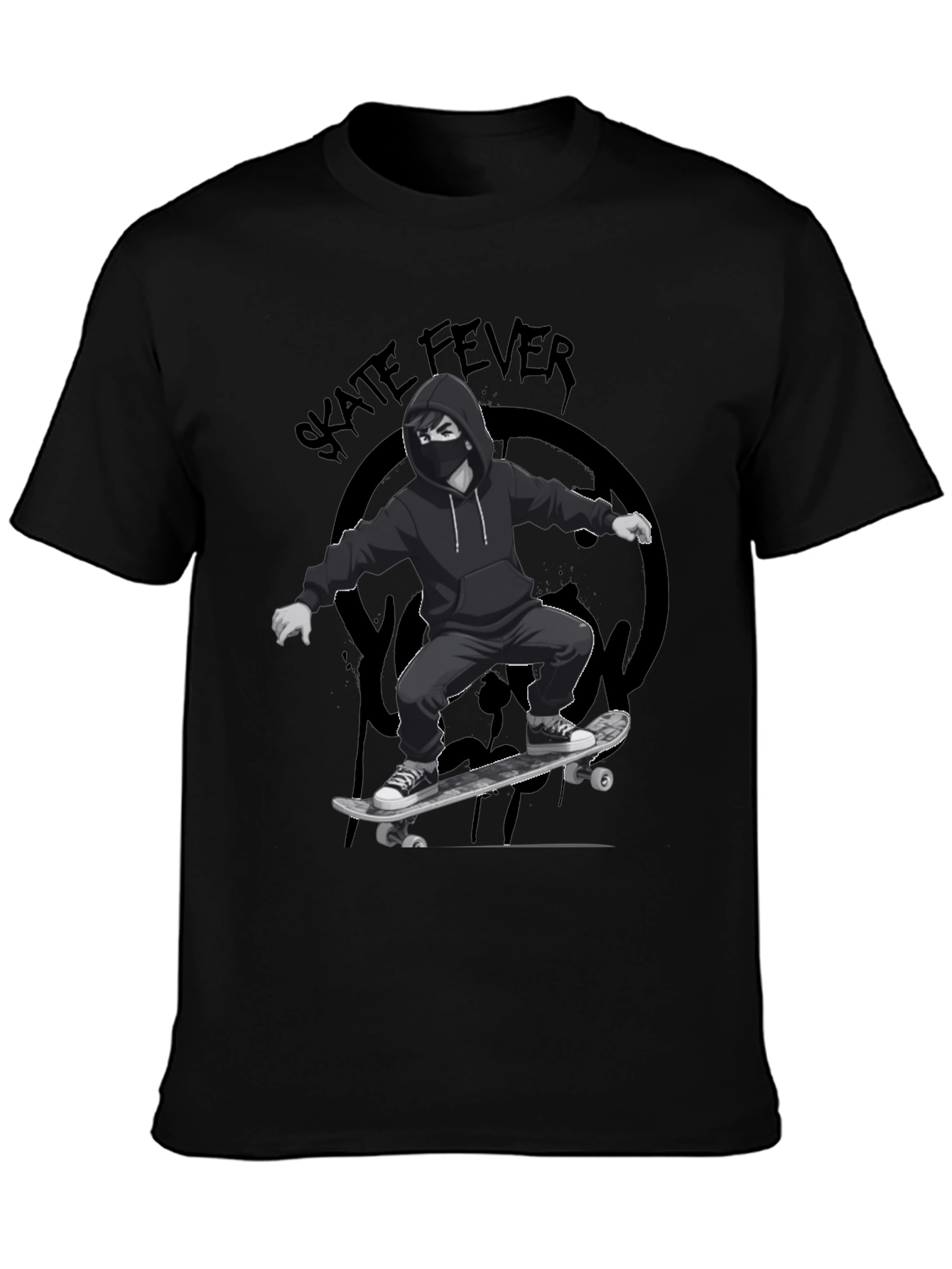 Skate Fever Graphic T-Shirt - Cool Skater Design