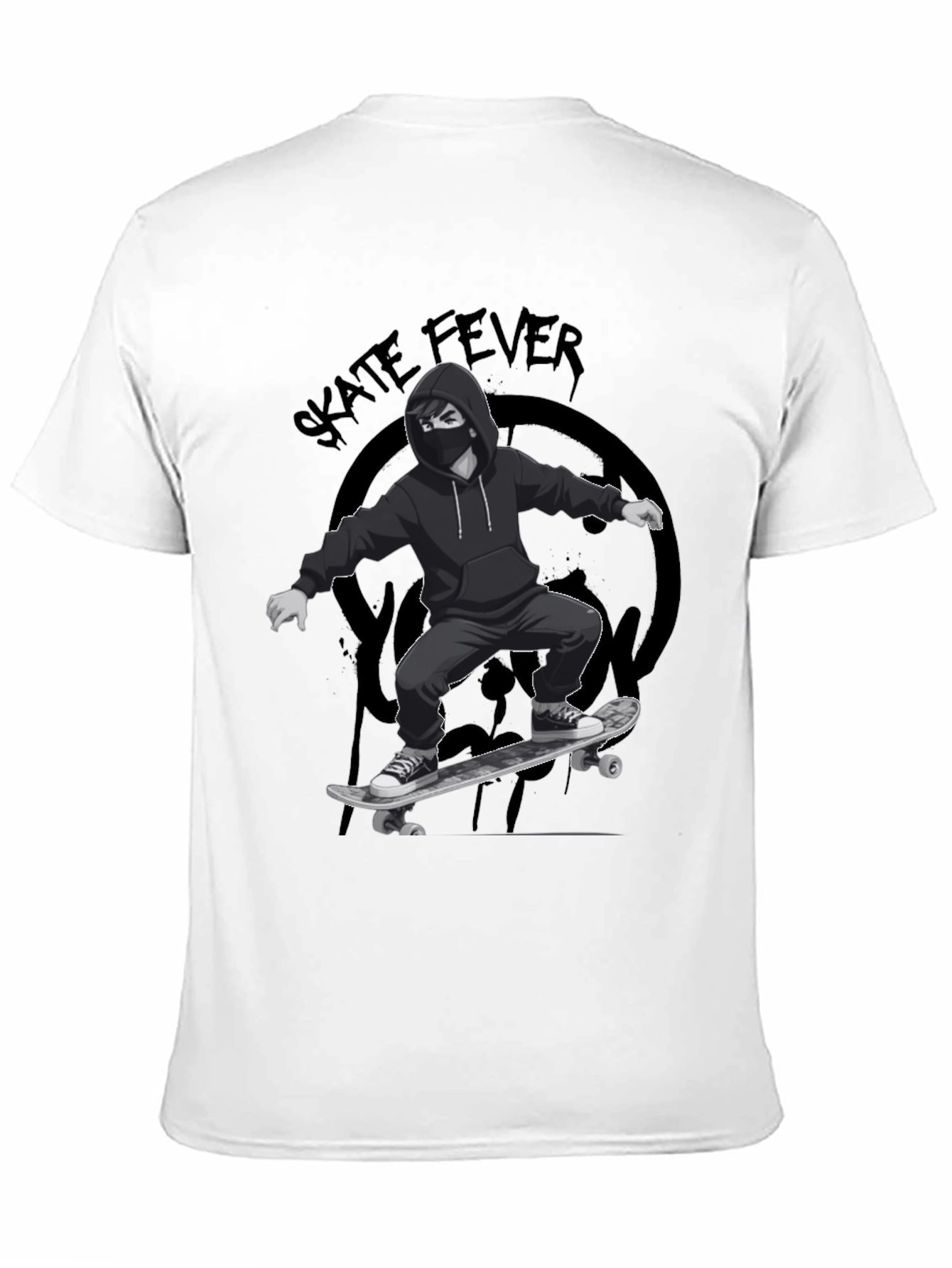 Skate Fever Graphic T-Shirt - Cool Skater Design