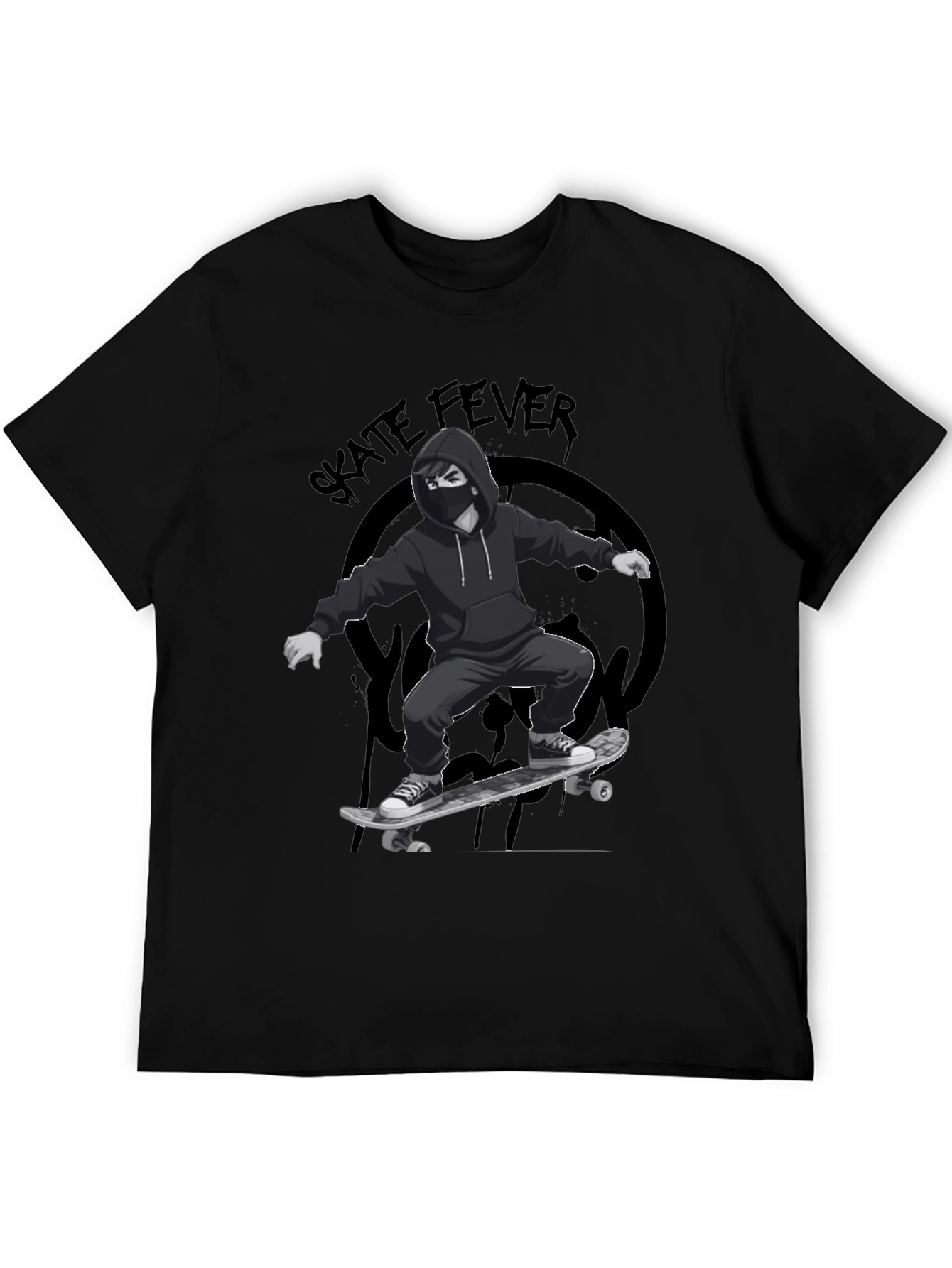 Skate Fever Graphic T-Shirt - Cool Skater Design