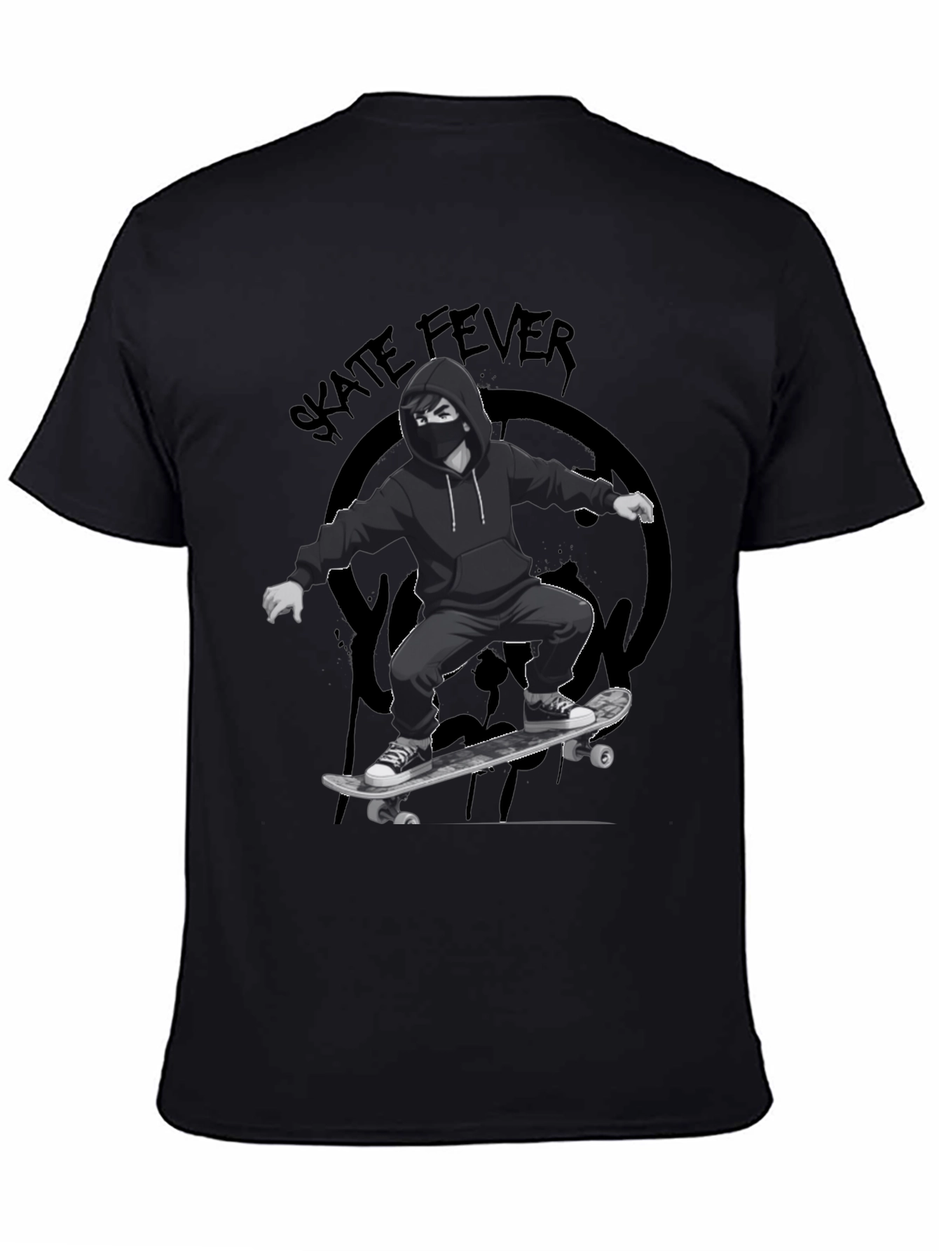 Skate Fever Graphic T-Shirt - Cool Skater Design