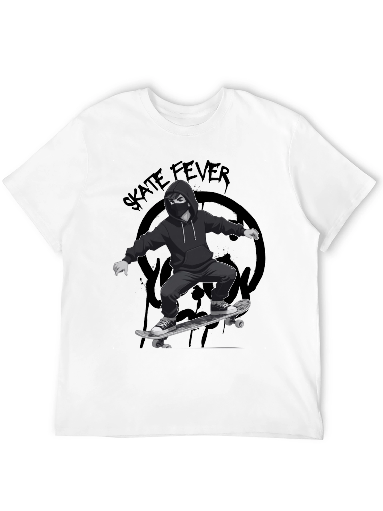 Skate Fever Graphic T-Shirt - Cool Skater Design