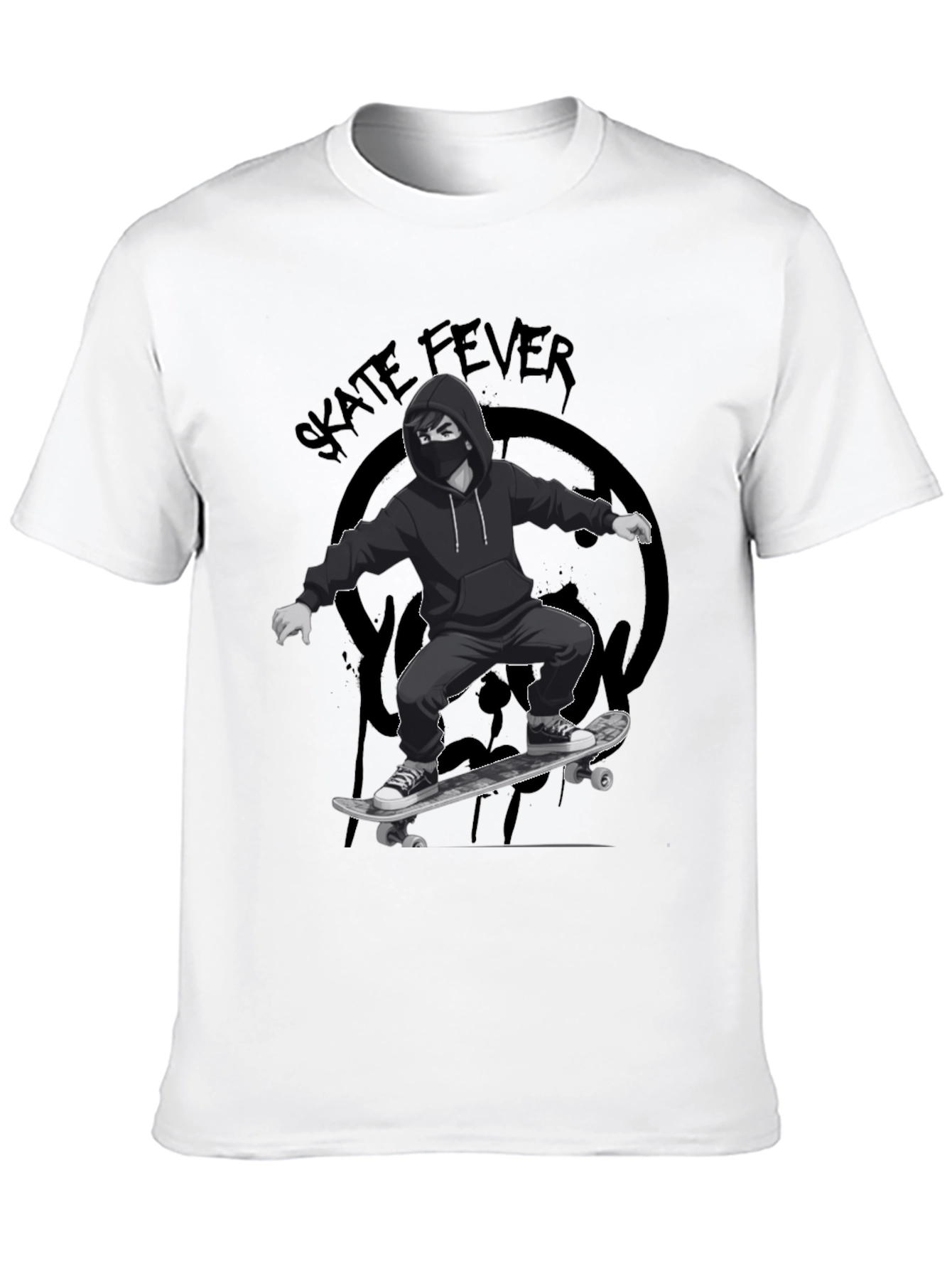 Skate Fever Graphic T-Shirt - Cool Skater Design