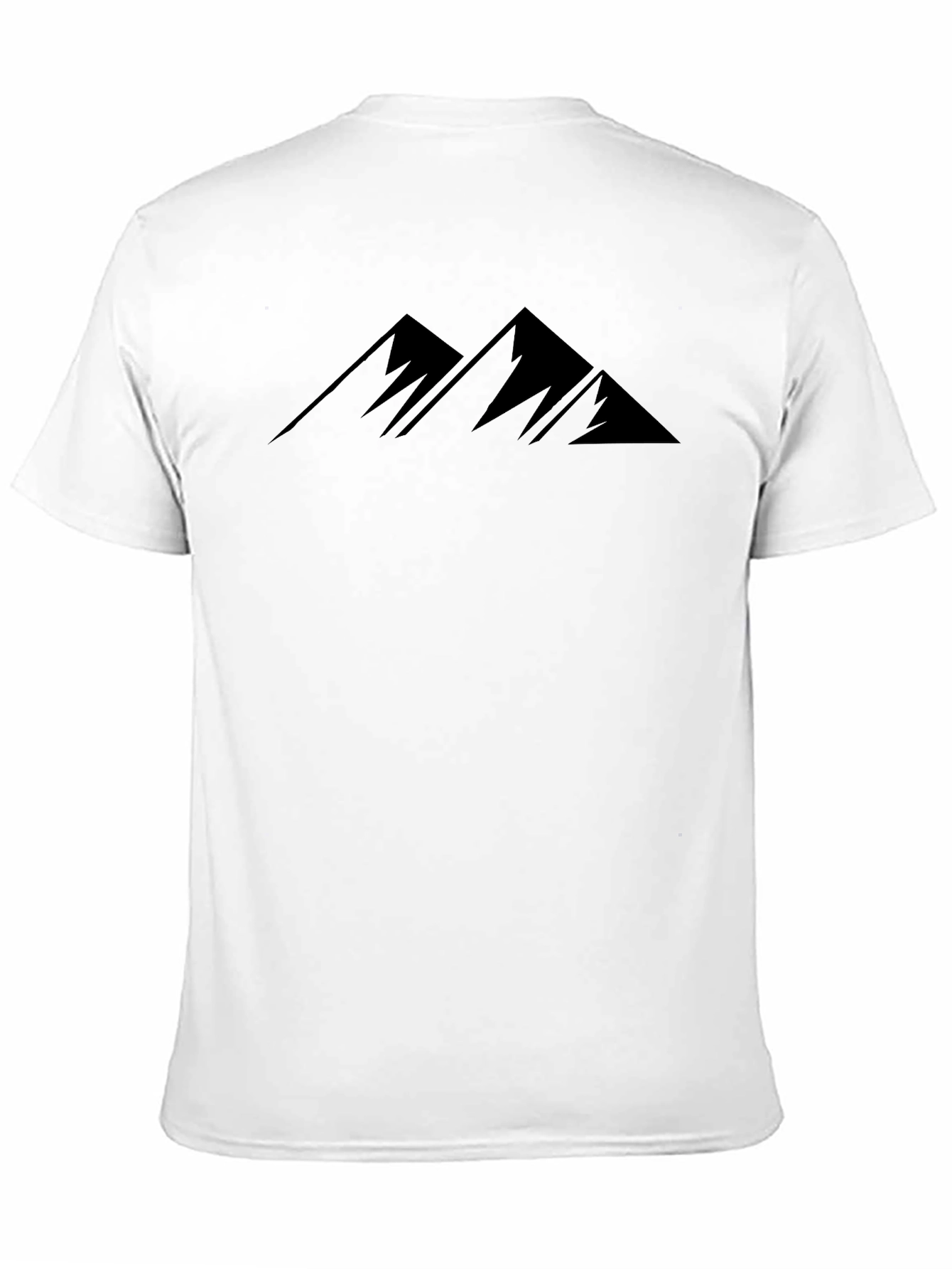 Mens Black Mountain Peak Graphic T-Shirt