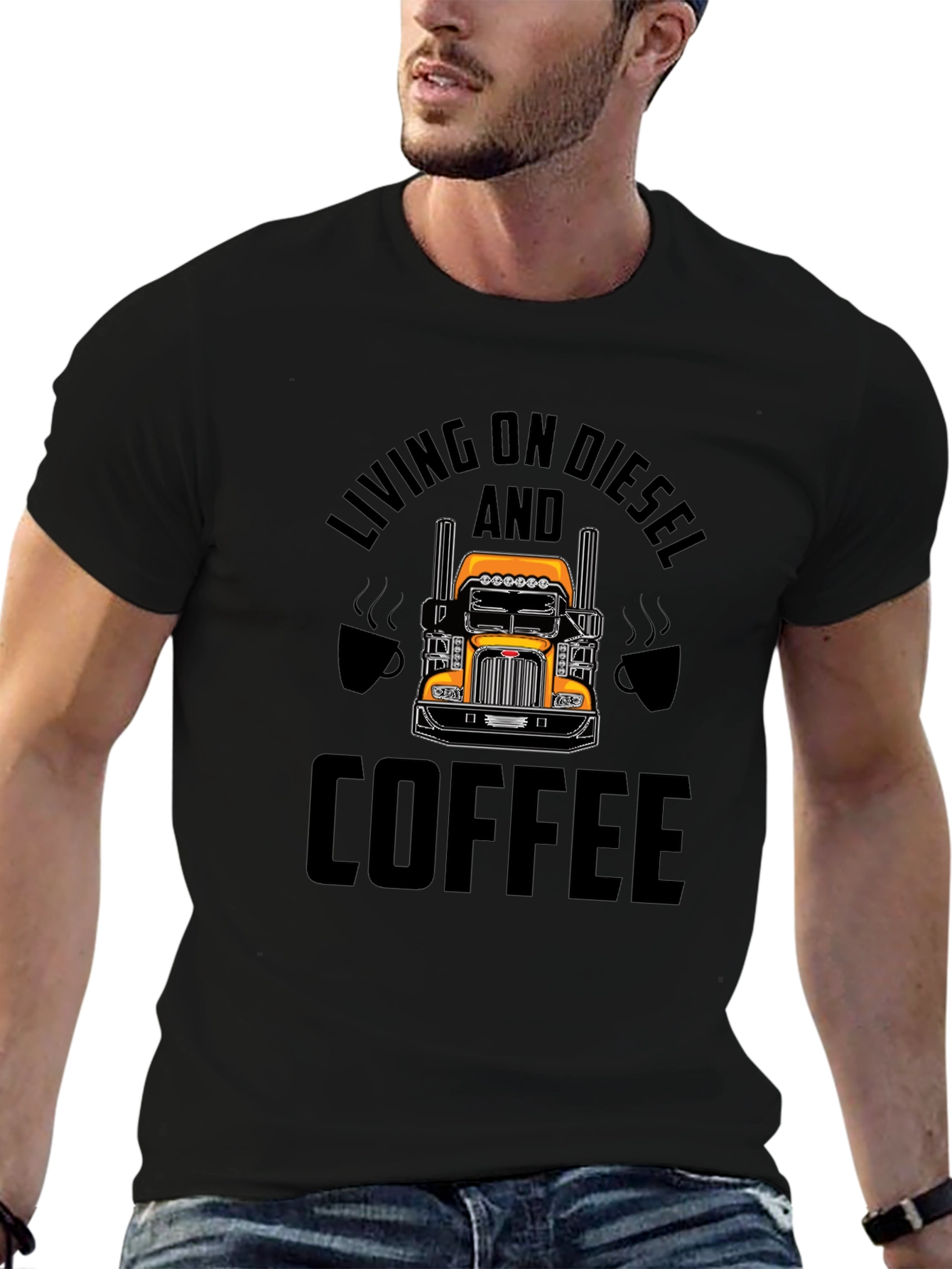 Diesel & Coffee T-Shirt - Trucker Tee