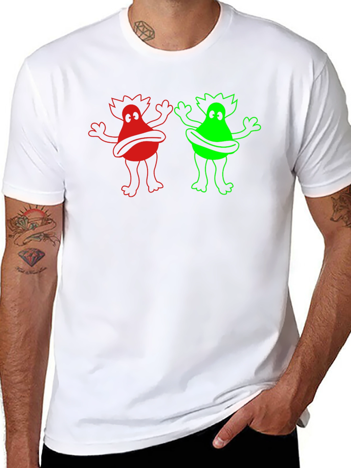 Funky Monster Graphic Tee - Black
