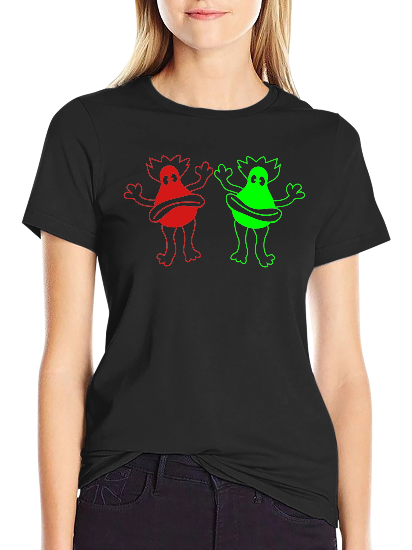 Funky Monster Graphic Tee - Black