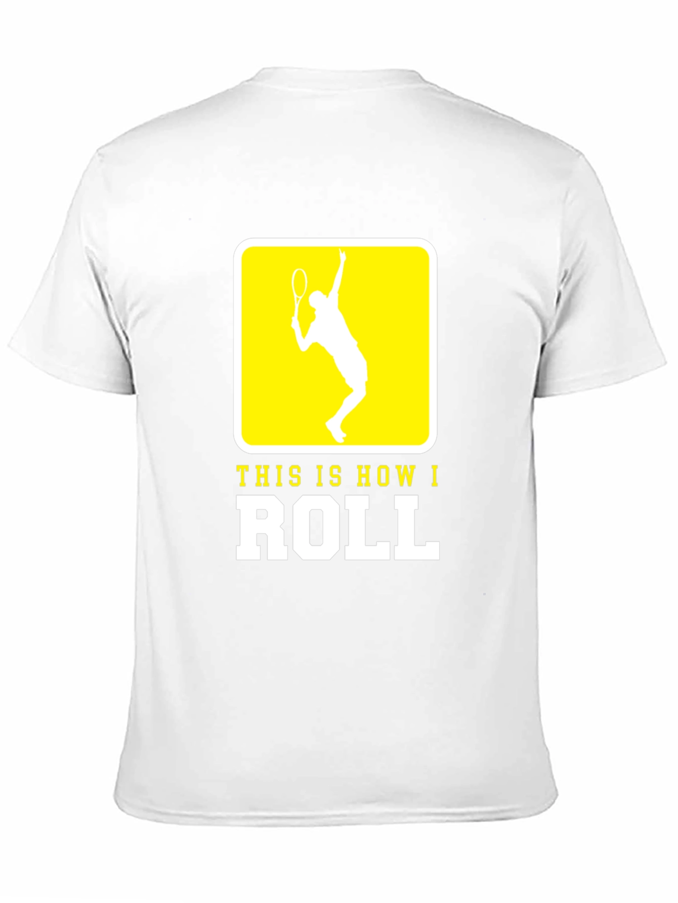 Tennis Player This is How I Roll Black T-Shirt