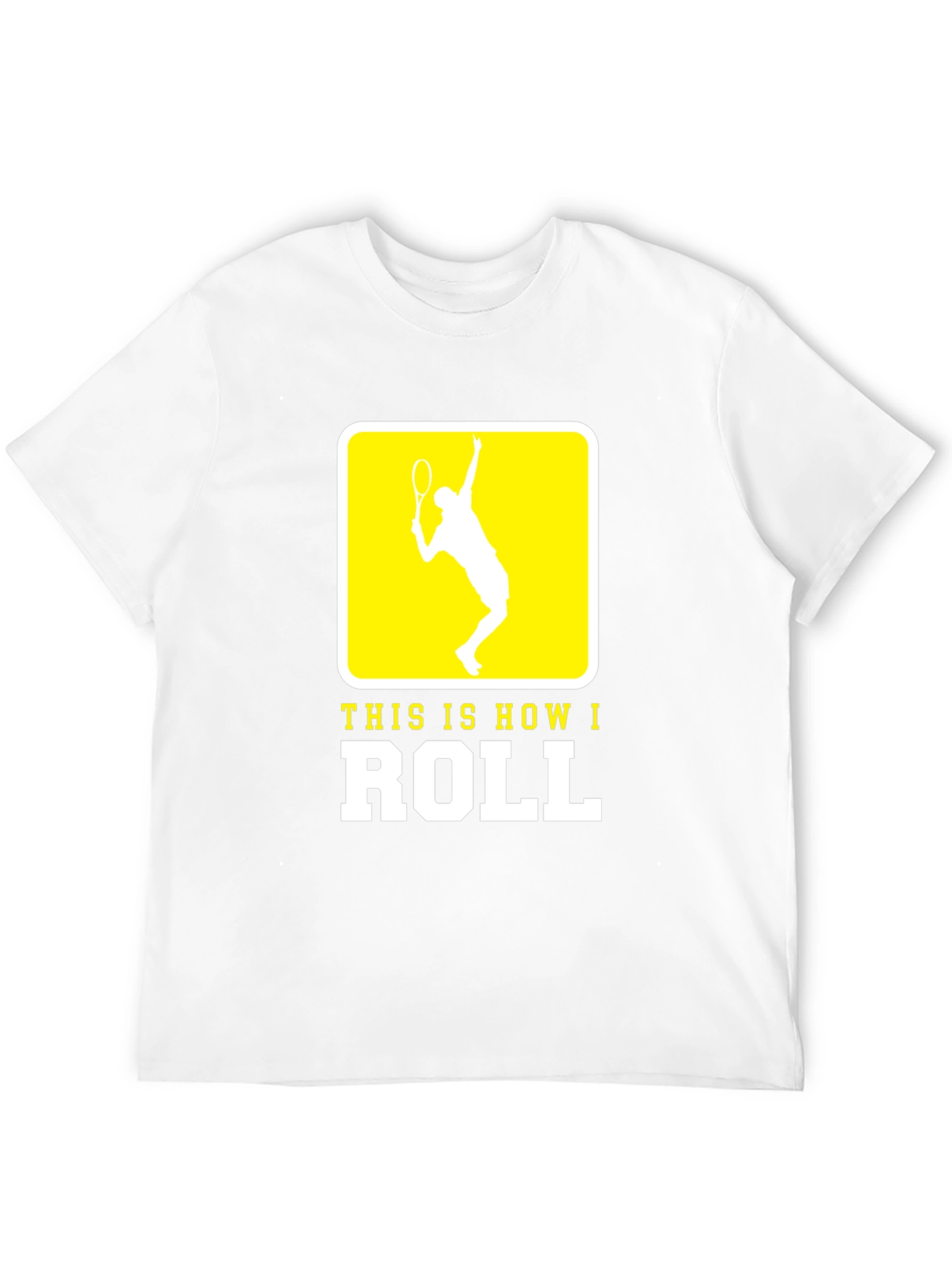 Tennis Player This is How I Roll Black T-Shirt